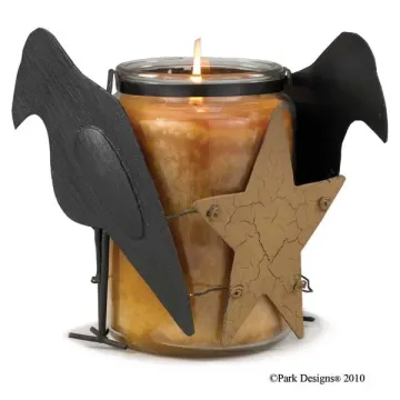 Olde Crow Metal Jar Cndle Wrap