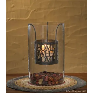 Home Swt Home Votive Hld W gls