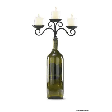 3 Votive Wine Bottle Topper