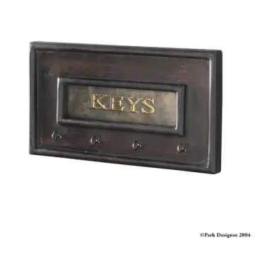 Wood brass Key Hook
