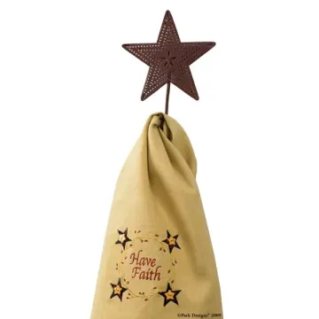 Punched Star Single Hook Red