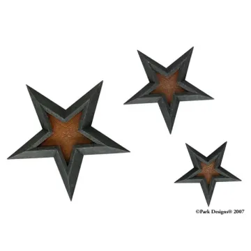 Black Star Set Of 3