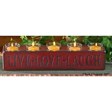 Live Laugh Love 5 Cndl Hldr