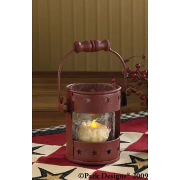Star Lantern 4 inch Red