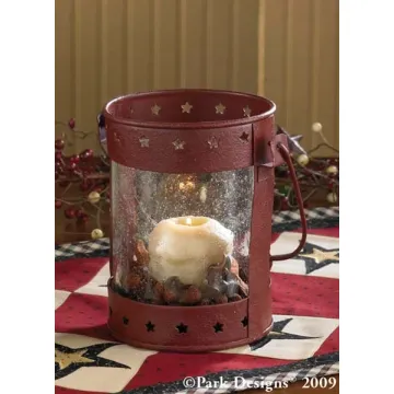 Star Lantern 6 inch Red