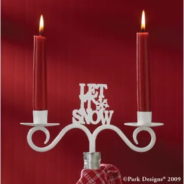 Let It Snow Wine Bottle Topper