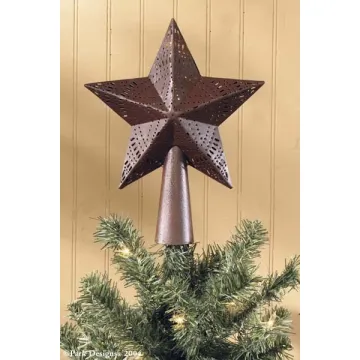 Star Tree Topper 7 inch Red