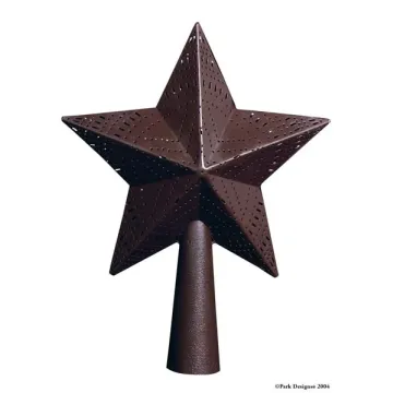 Star Tree Topper 9 inch Red