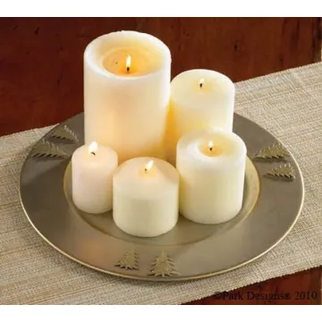 Tree Candle Plate 12.5 inch