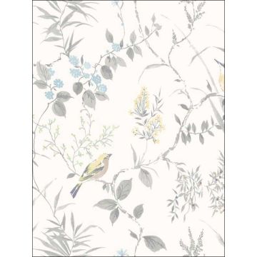 Imperial Garden Botanical Light Grey Wallpaper