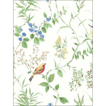 Imperial Garden Botanical Green Wallpaper