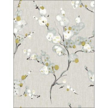 Bliss Floral Blue Wallpaper