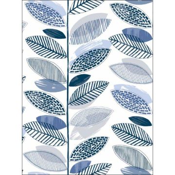 Nyssa Leaves Blue Wallpaper