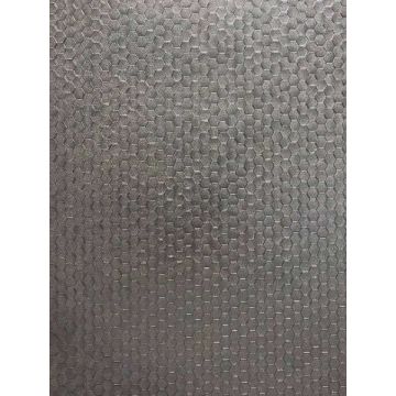 Carbon Honeycomb Geometric Pewter Wallpaper