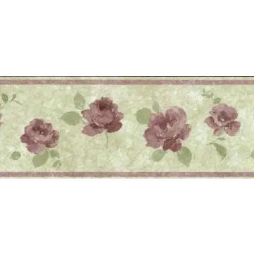 Crackle Oriental Blossom Wallpaper Border