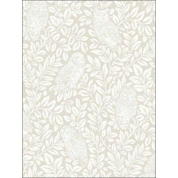 Parliament Owl Cream Wallpaper