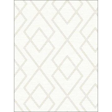 Blaze Trellis White Wallpaper