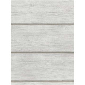 Susanna Wood Planks Light Grey Wallpaper
