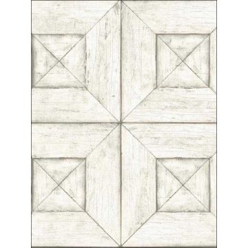 Verity Wood Off White Wallpaper