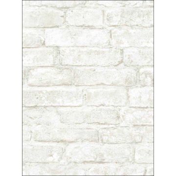 Arlington Brick Off White Wallpaper