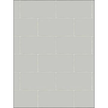 Freedom Subway Tile Grey Wallpaper