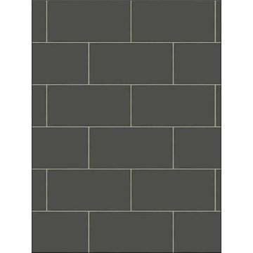 Freedom Subway Tile Black Wallpaper