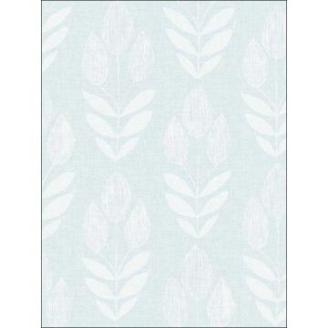 Garland Block Tulip Light Blue Wallpaper