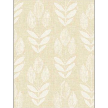 Garland Block Tulip Wheat Wallpaper