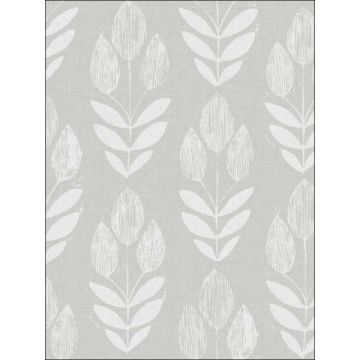Garland Block Tulip Dove Wallpaper