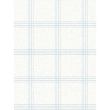 Ester Plaid Light Blue Wallpaper