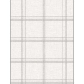Ester Plaid Dove Wallpaper