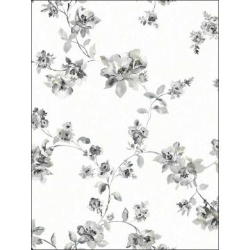 Cyrus Floral Black Wallpaper