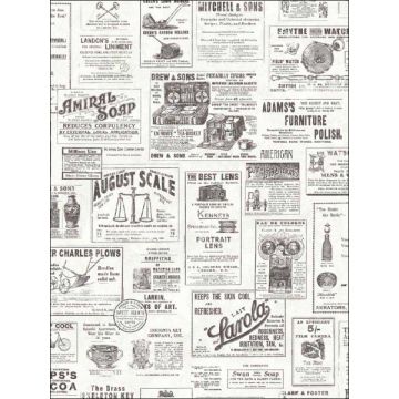 Alden Newspaper Black Wallpaper