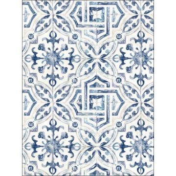 Sonoma Beach Tile Blue Wallpaper
