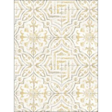 Sonoma Beach Tile Yellow Wallpaper