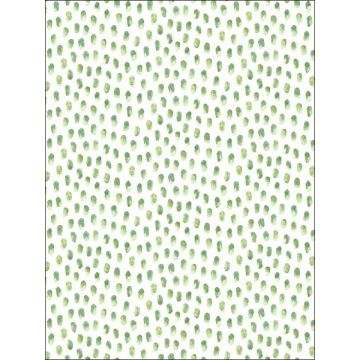 Sand Drips Painted Dots Green Wallpaper