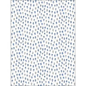 Sand Drips Painted Dots Blue Wallpaper