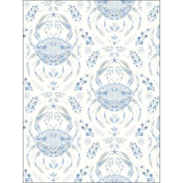 Annapolis Crustation Light Blue Wallpaper