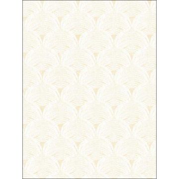 Santiago Scalloped Yellow Wallpaper