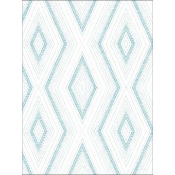 Santa Cruz Geometric Turquoise Wallpaper
