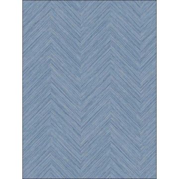 Caladesi Faux Linen Blue Wallpaper