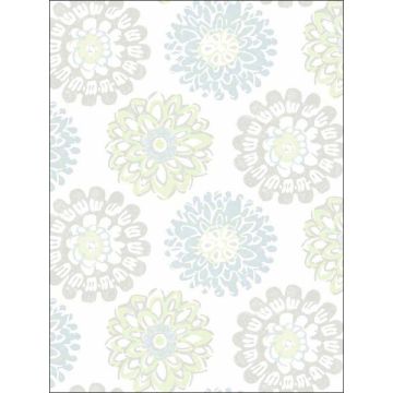 Sunkissed Floral Light Green Wallpaper