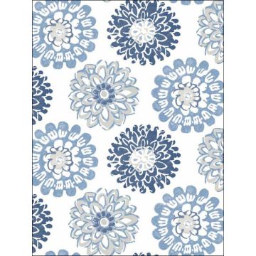 Sunkissed Floral Blue Wallpaper