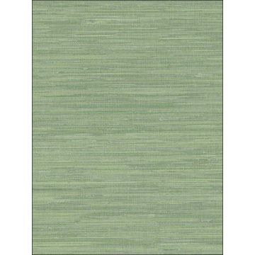 Waverly Faux Grasscloth Green Wallpaper