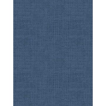 Nimmie Woven Grasscloth Navy Wallpaper