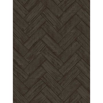 Kaliko Wood Herring Charcoal Wallpaper