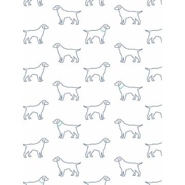 Yoop Dog Off White Wallpaper