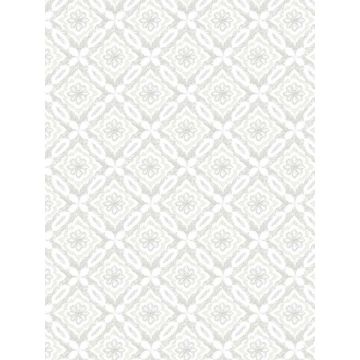 Hugson Quilted Damask Grey Wallpaper