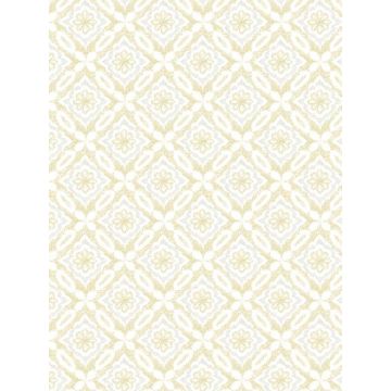 Hugson Quilted Damask Yellow Wallpaper