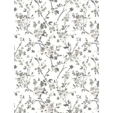 Glinda Floral Trail Black Wallpaper